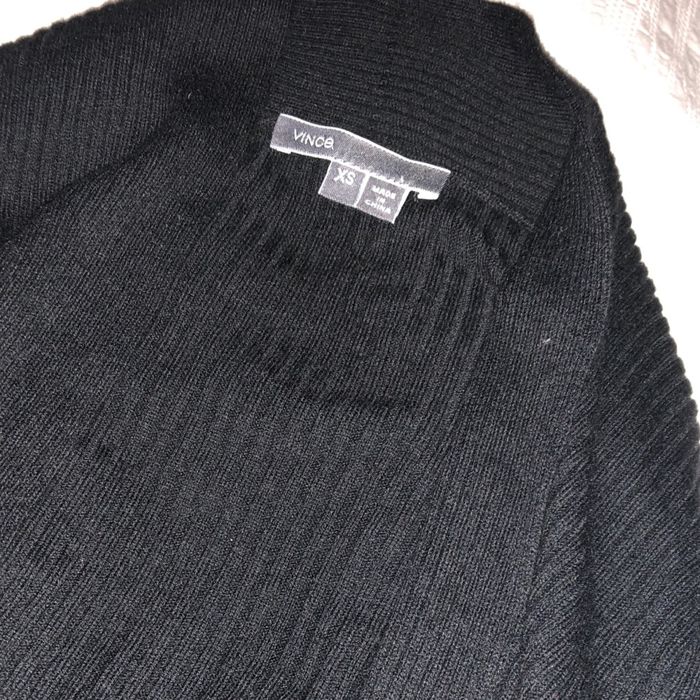 Vince Cashmere Black Cardigan - Cropped, XS